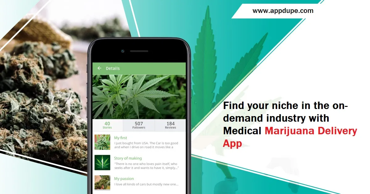 Find your niche in the on-demand industry with Medical Marijuana Delivery App
