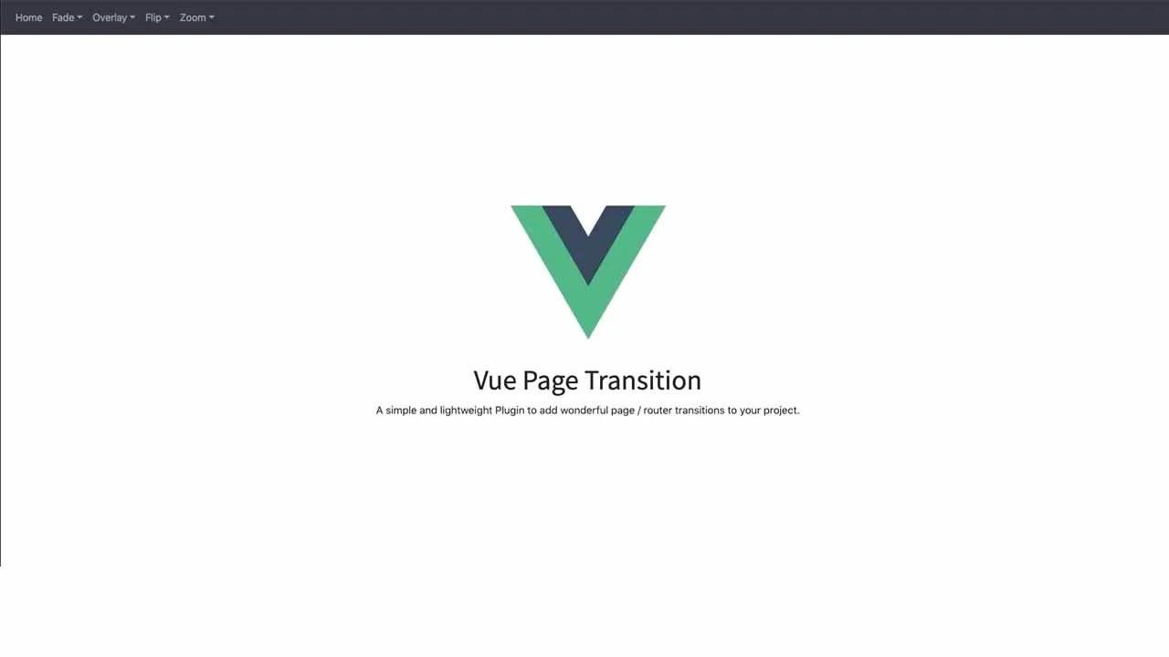 A Lightweight Vue.js Plugin for Page / Route Transitions