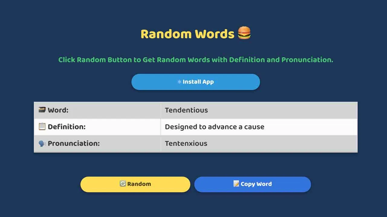 Get Real-time Random Words with Vue
