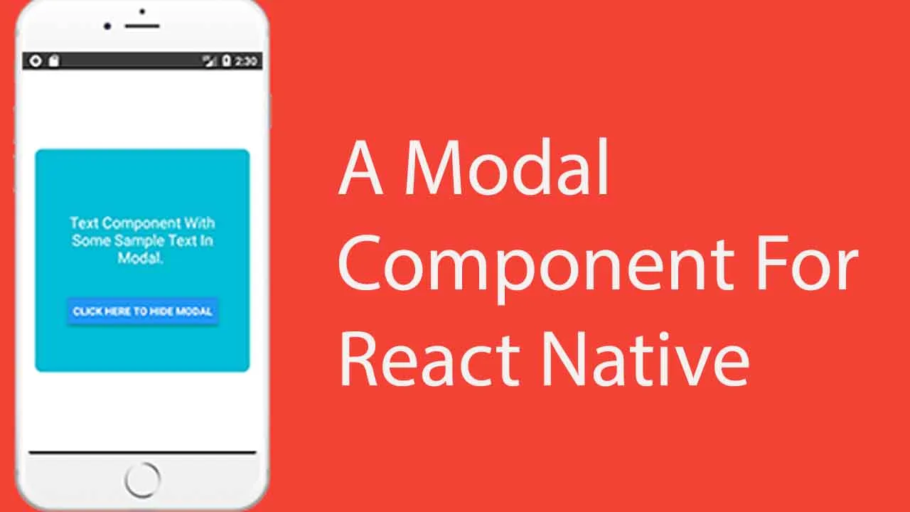 A Modal Component For React Native