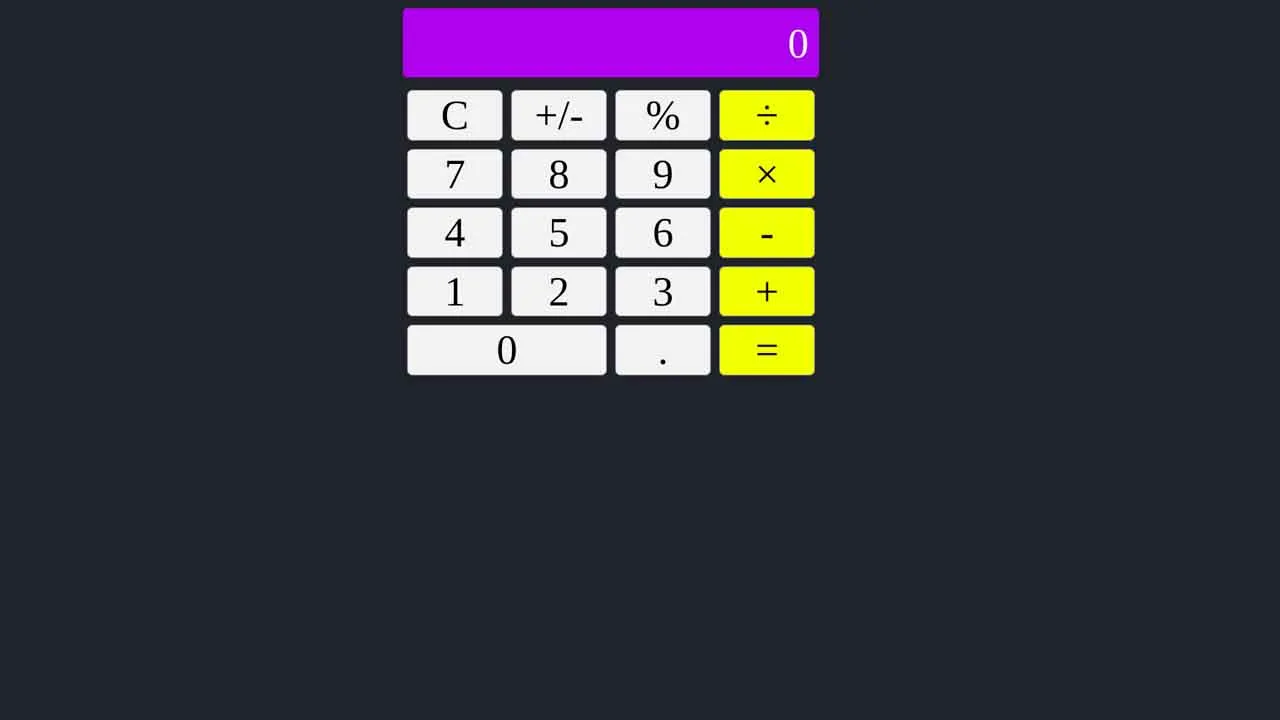 Calculator using VueJS