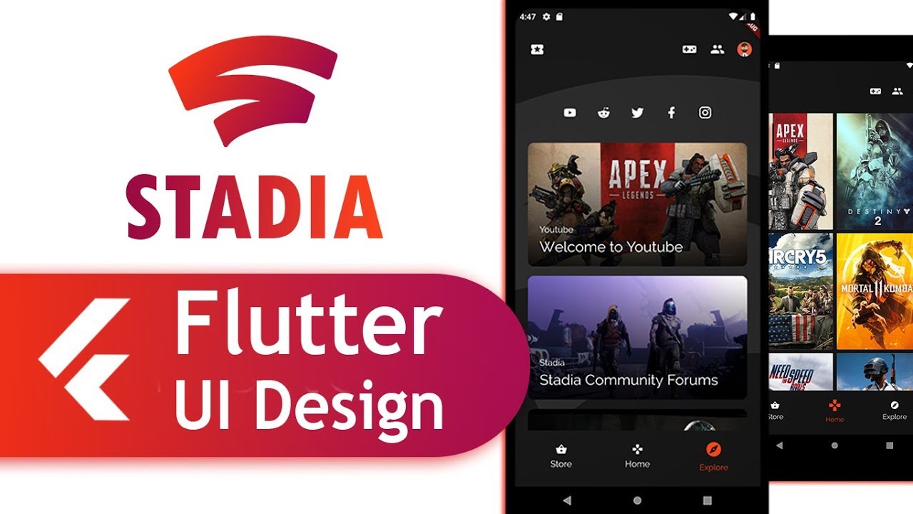 How to create Responsive Flutter UI like the Google Stadia App