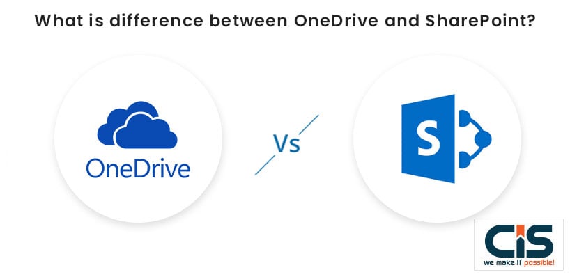 What is difference between OneDrive and SharePoint?