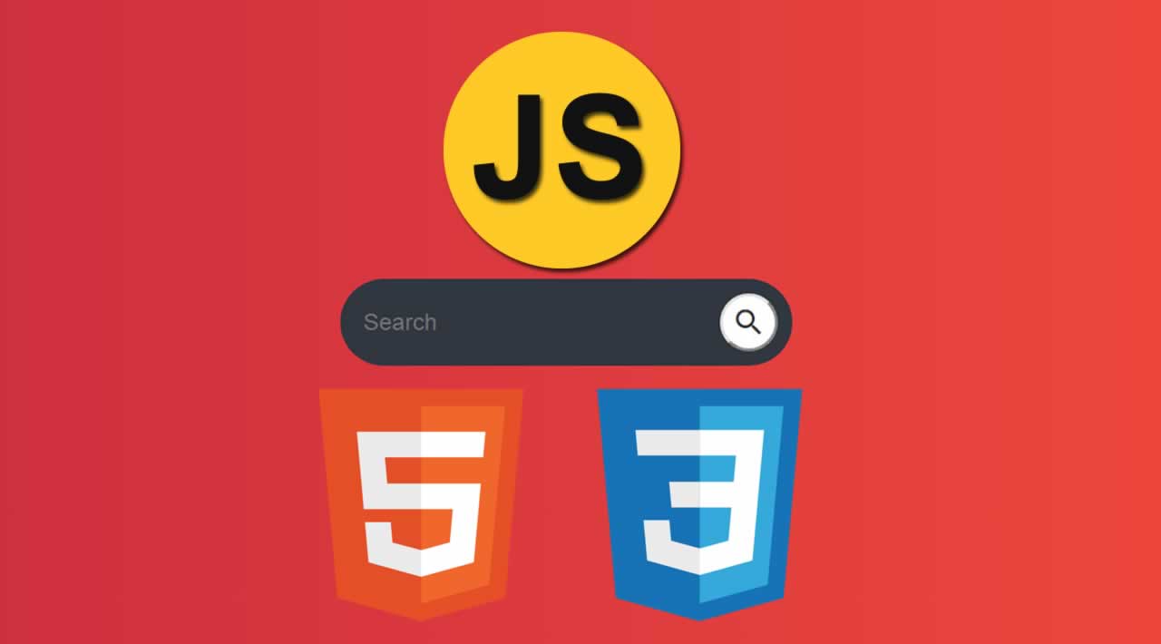 How to Create a Search Menu using HTML5, CSS3 & JavaScript