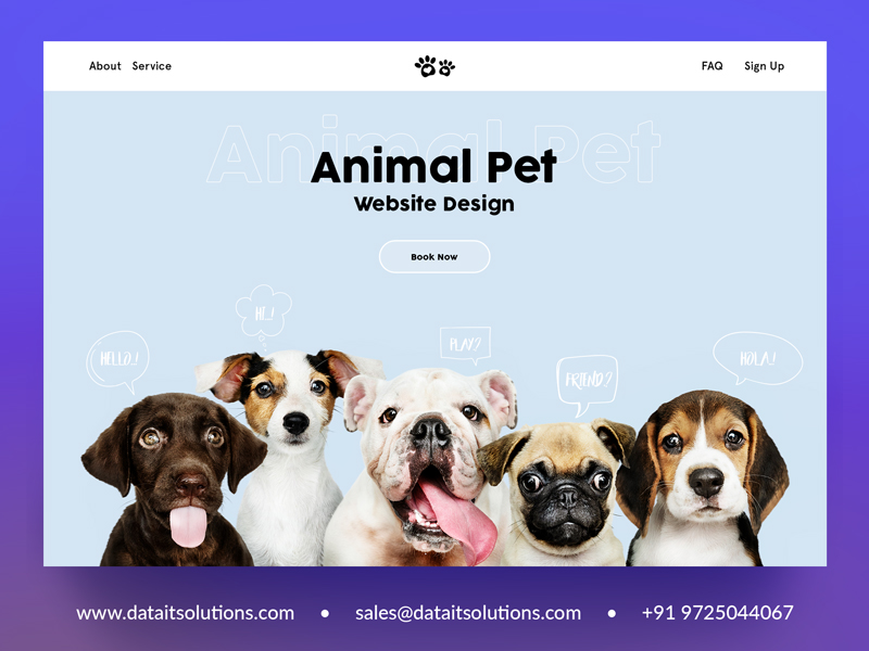 Animal & Pet Website Design Animal & Pet Website Design