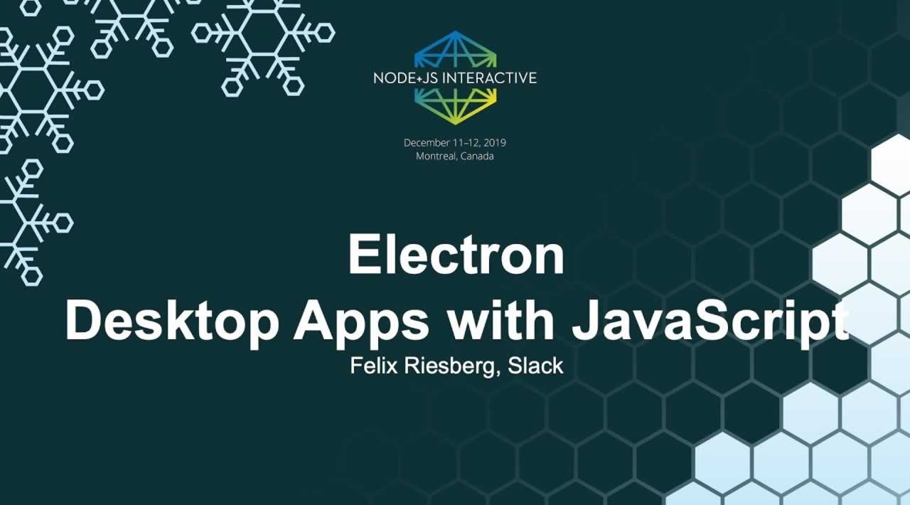 Electron Desktop Apps With JavaScript