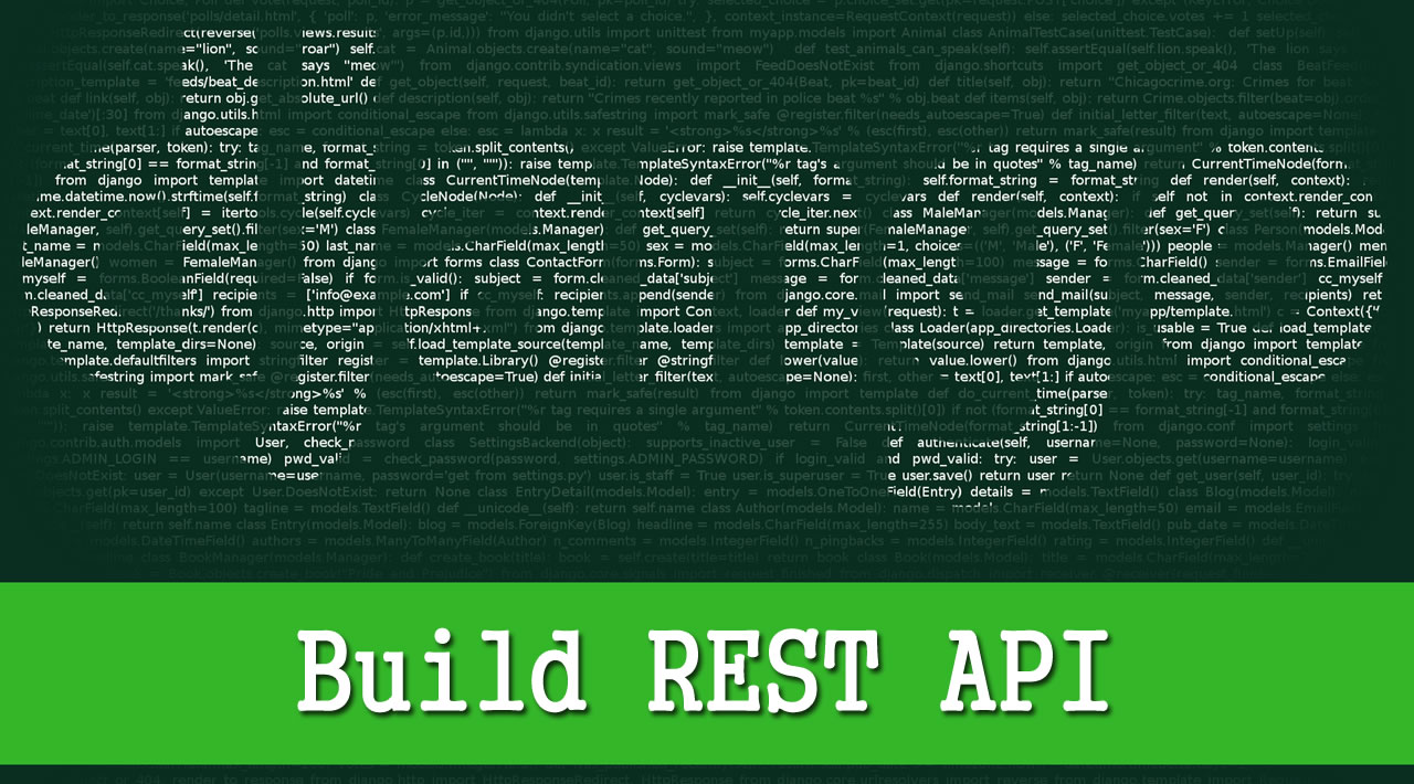 Django REST Framework Tutorial - Build REST API With Django