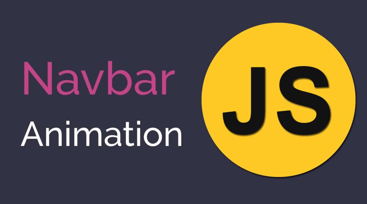 Javascript Animated Navbar Tutorial