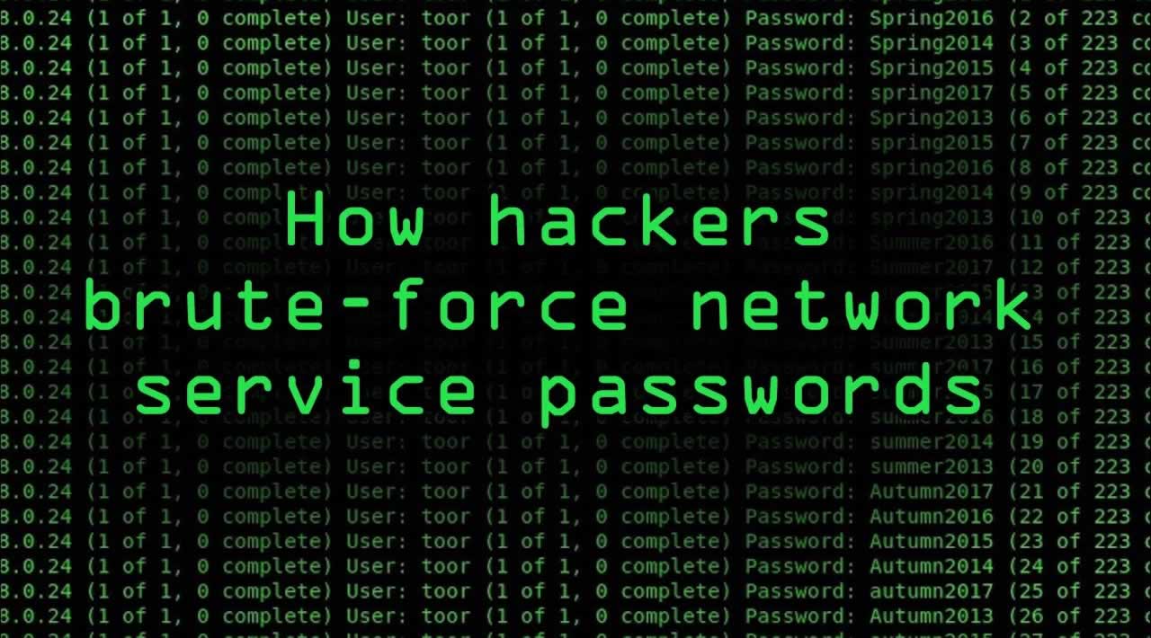 How Hackers Brute-Force Passwords for Network Services
