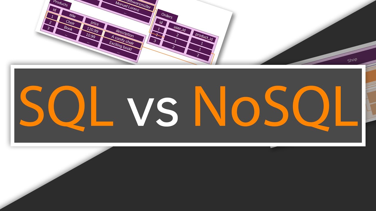 SQL vs NoSQL or MySQL vs MongoDB