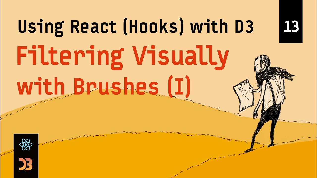 Using React (Hooks) with D3 – Filtering Visually (with Brushes, Part I)