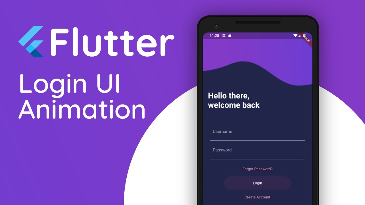 Flutter Tutorial Login UI with Animation