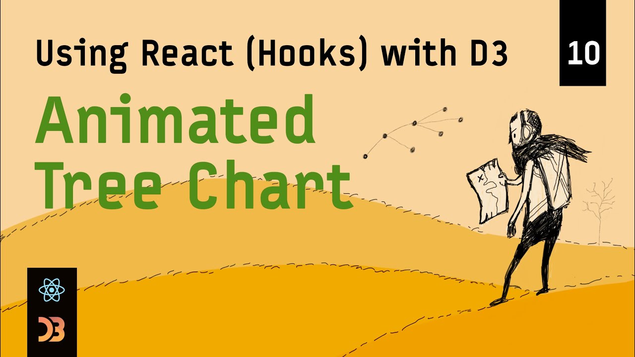 Using React (Hooks) with D3 – Animated Tree Chart