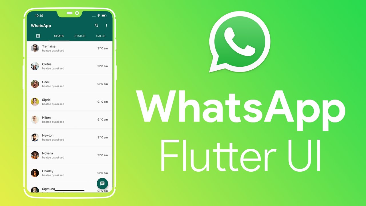  WhatsApp  Flutter UI 