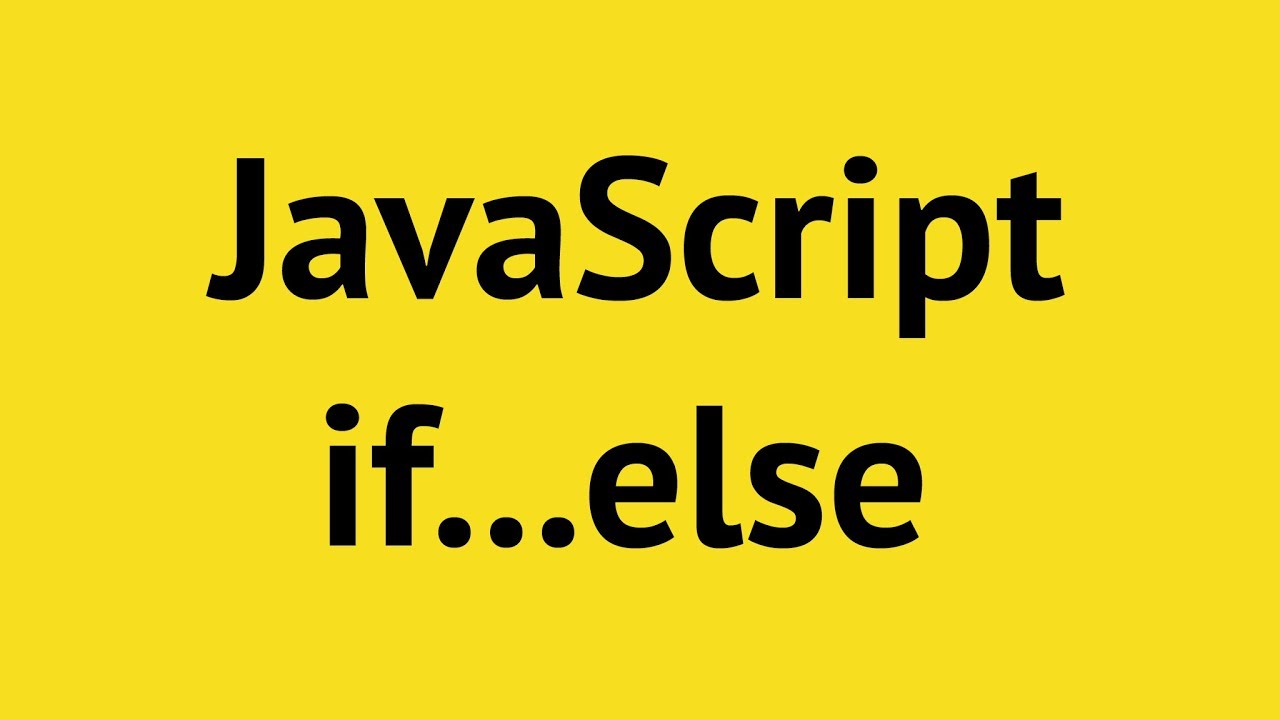 javascript-if-else