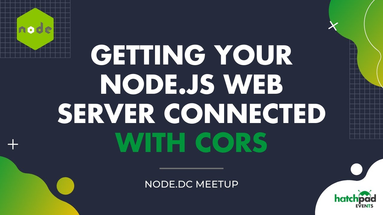 Getting Your Node.js Web Server Connected with CORS