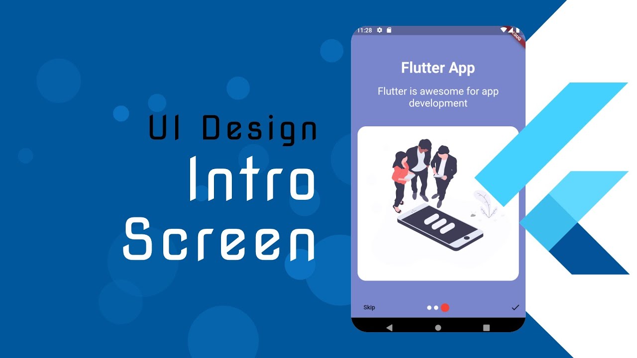 Flutter UI Design Tutorial for Beginners - Intro Screen