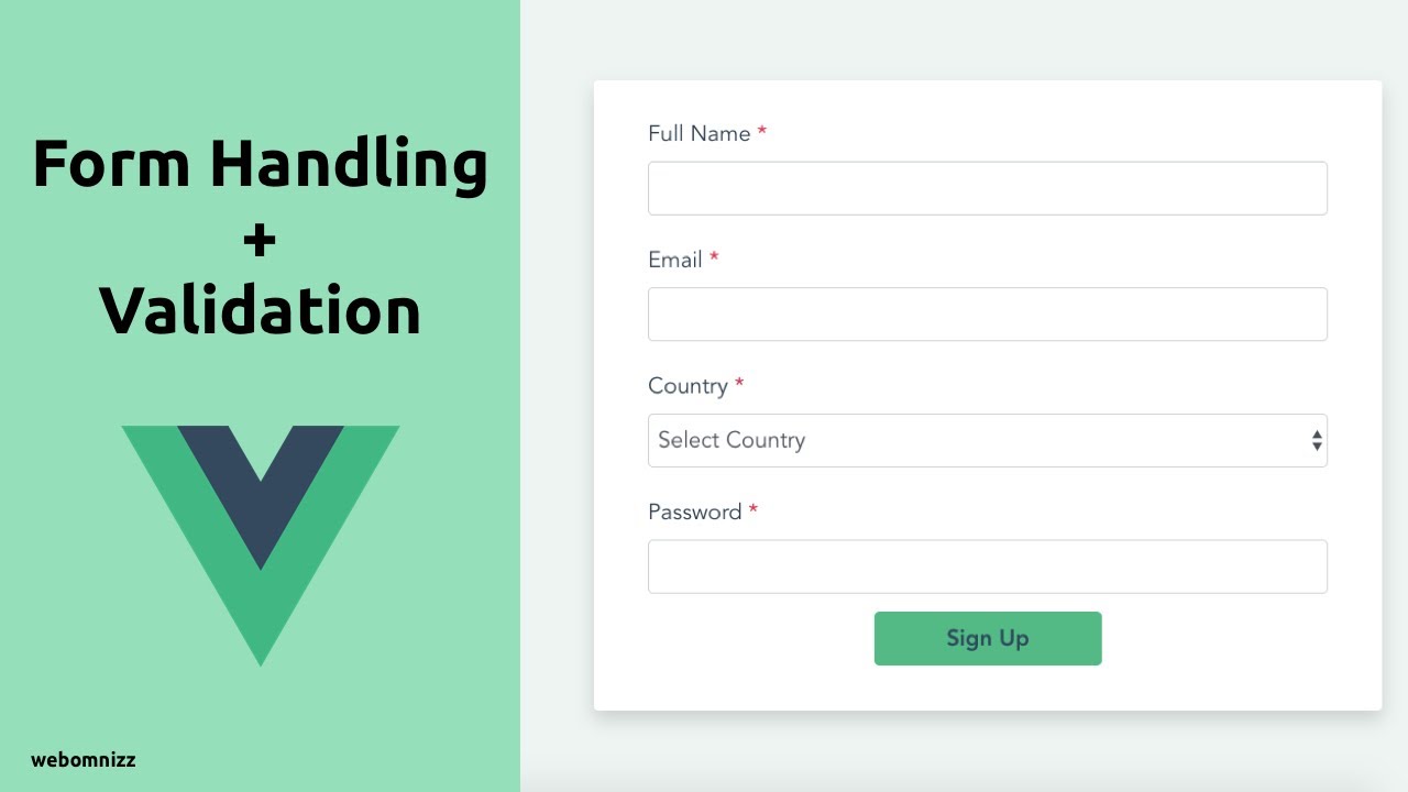 Form Handling and Validation with Vuejs