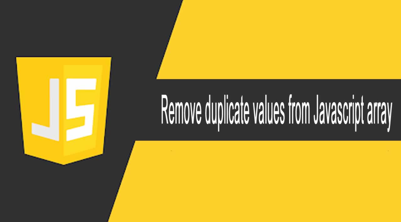 Javascript Tutorial : Remove duplicate values from Javascript array