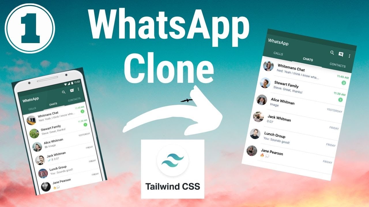 Design WhatsApp clone using Tailwind CSS and Vue.js (Part 1)