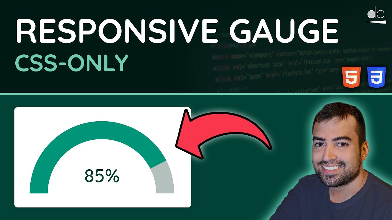 How to create a Responsive Gauge using pure CSS