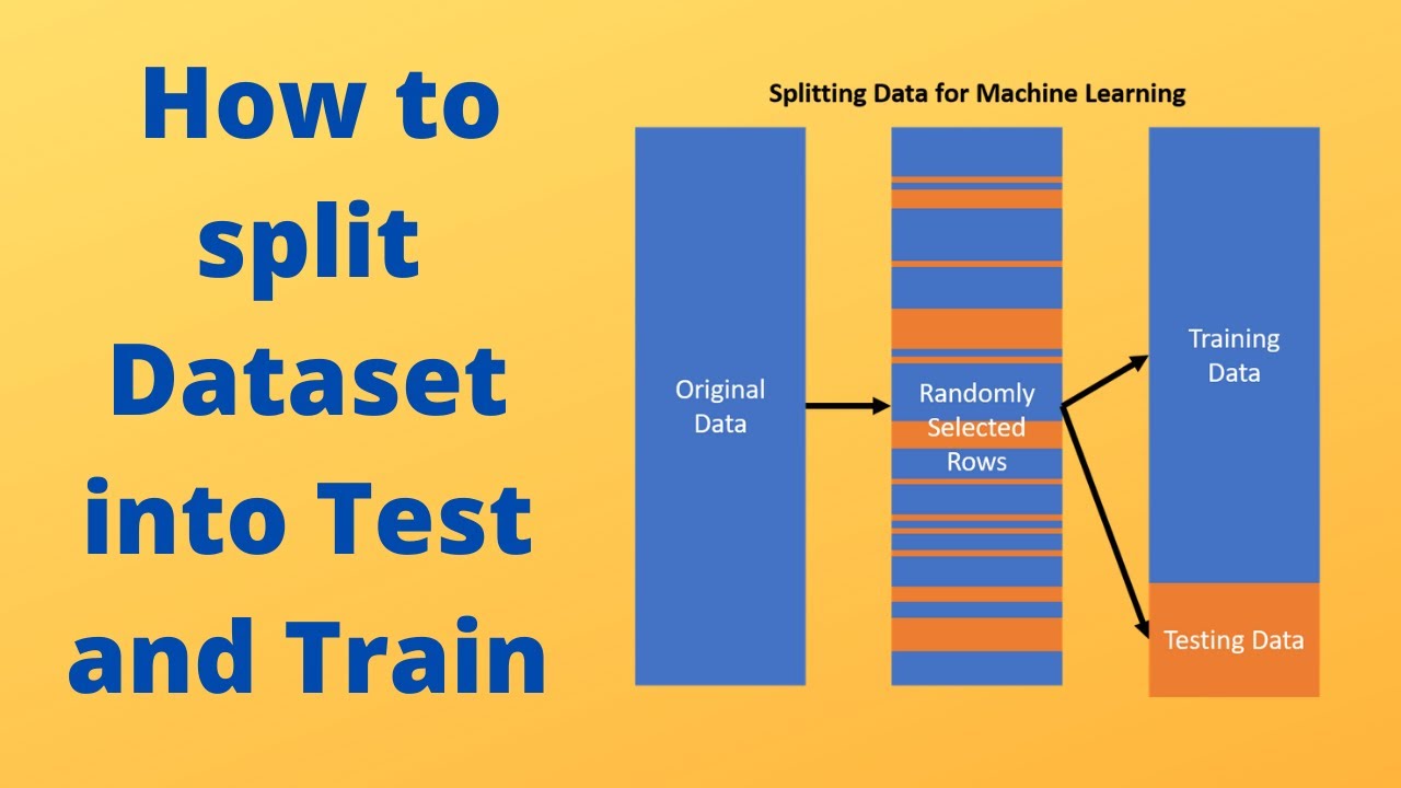 How to split the Dataset into Test and Train