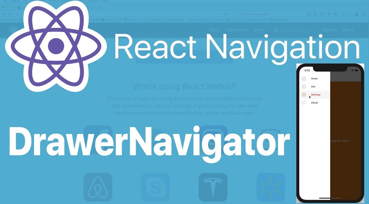 Drawer Navigator in React Navigation v5