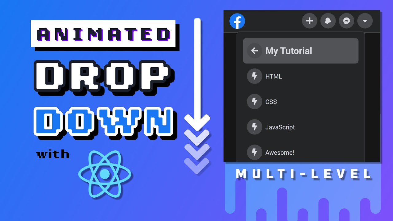 Animation Dropdown Menu with React and CSS