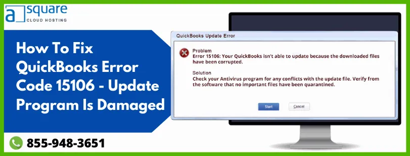 How To Fix QuickBooks Error Code 15106 - Update Program Is Damaged