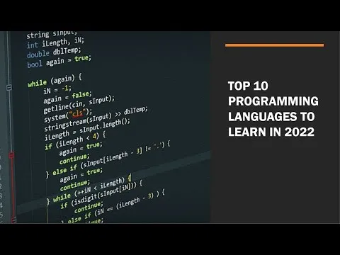 Top 10 Programming Languages to Learn In 2022