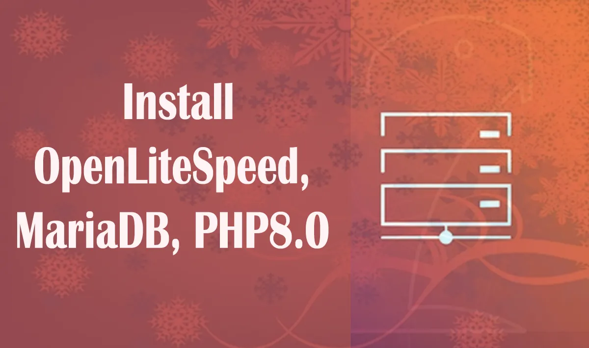 On Ubuntu 20.04/18.04 Server, Install OpenLiteSpeed, MariaDB, PHP8.0 