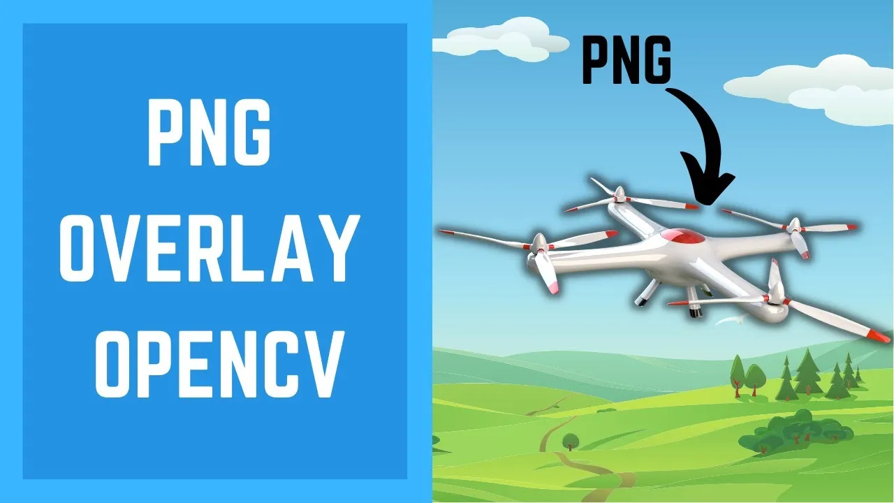 How to Overlay PNG Image using OpenCV