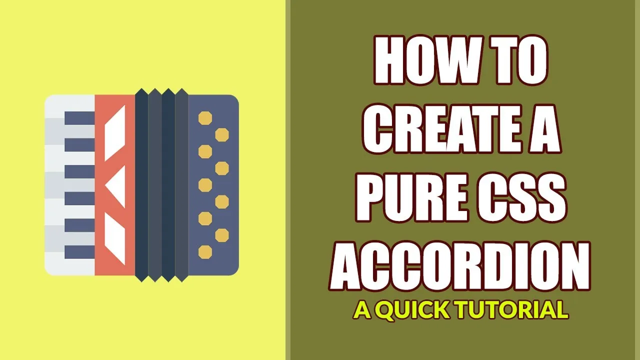 Pure CSS Tricks: How To Create An Accordion In 5 Minutes