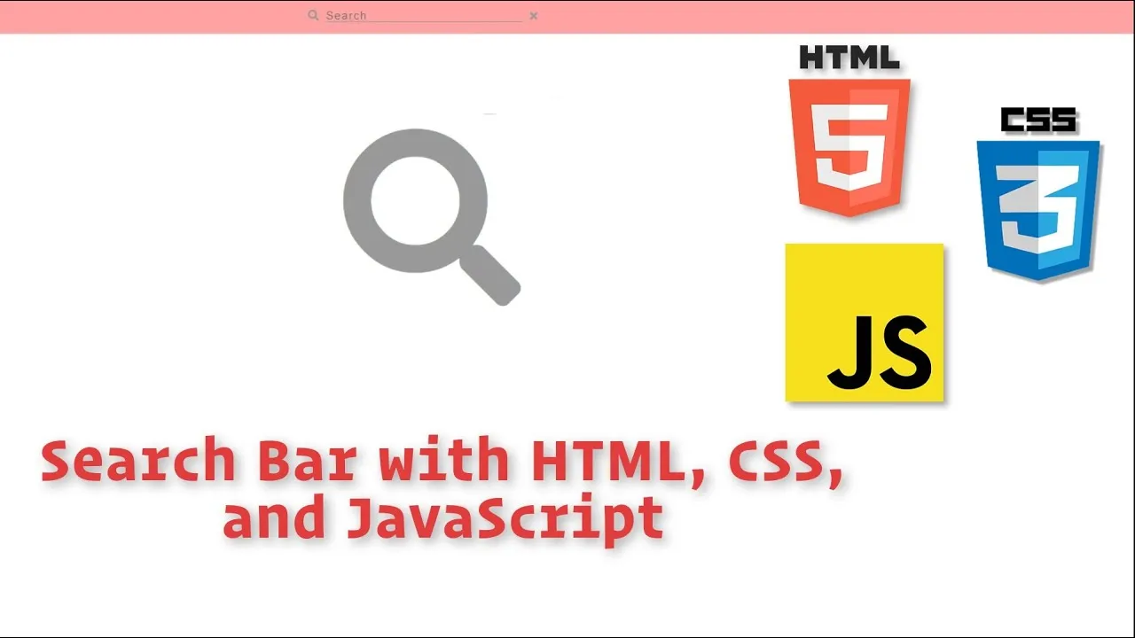 Build a Search Bar with HTML, CSS, and JavaScript