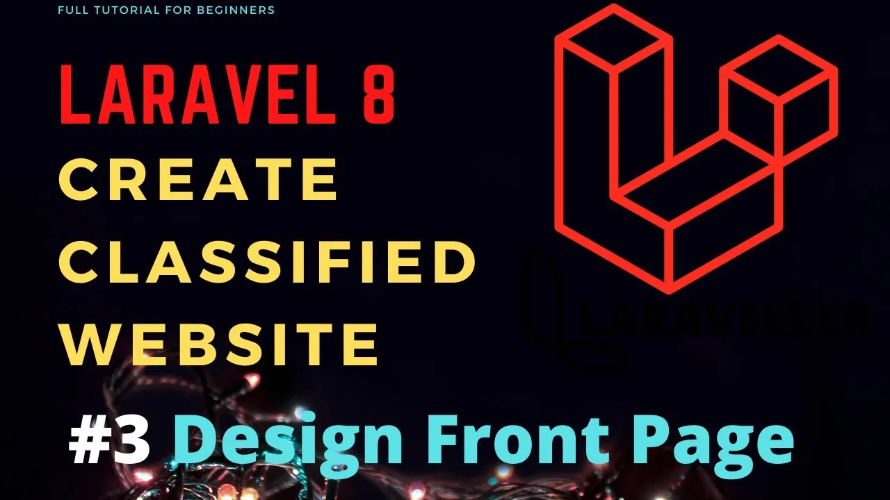 How to  Design the Front Page with Laravel 8