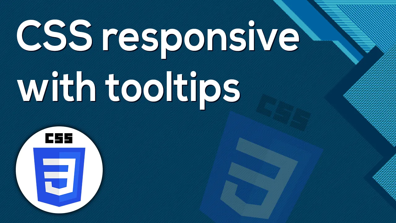 CSS responsive with tooltips