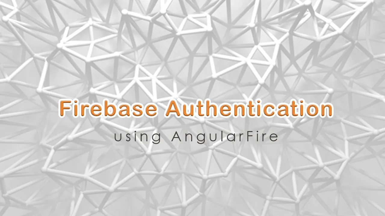 Firebase Authentication using AngularFire