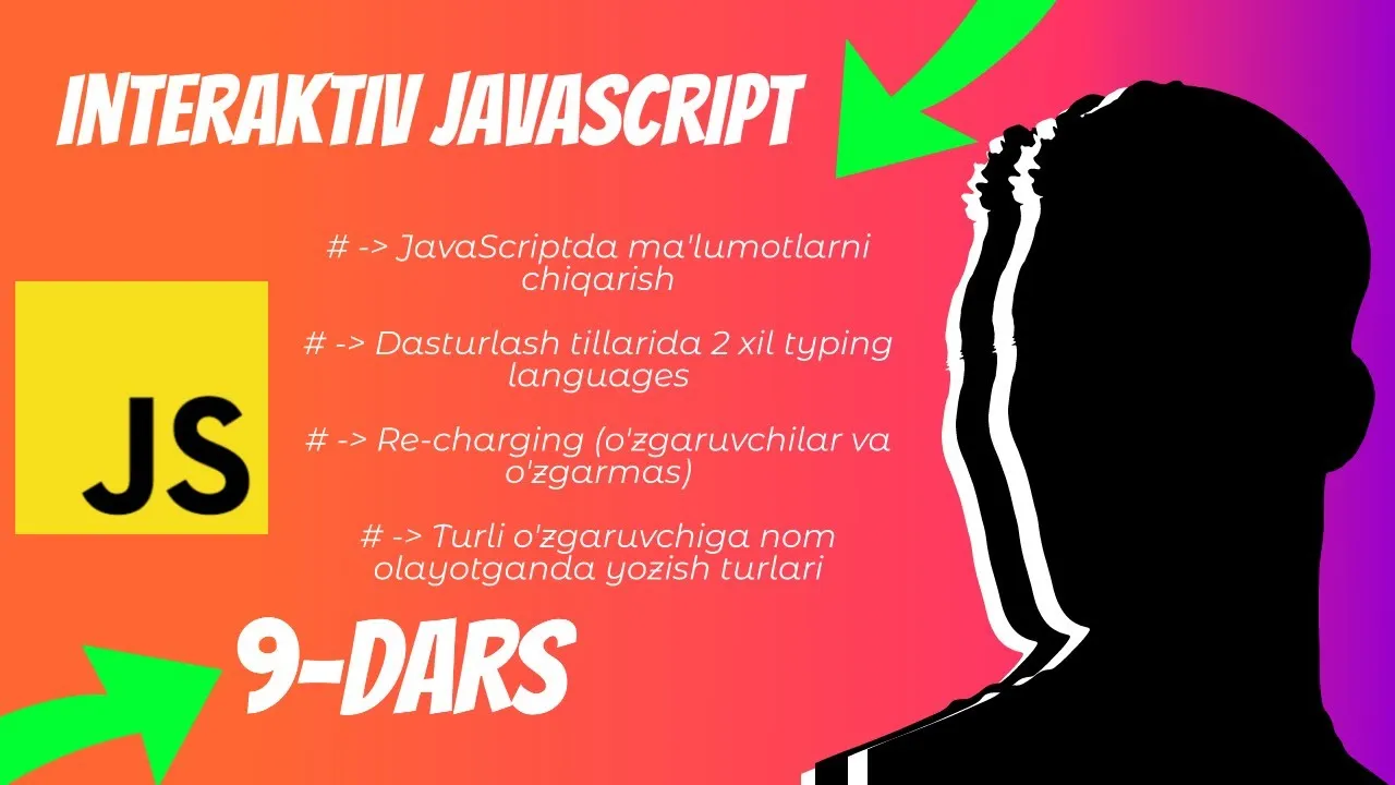 JavaScript 9 - dars | Interaktiv JavaScript