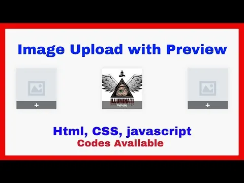 How to Image Uploader with Preview || Html CSS JavaScript 