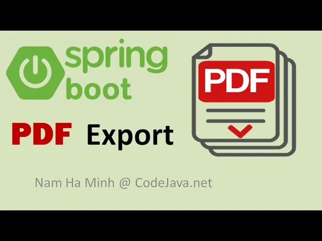 Spring Boot Export Data to PDF with OpenPDF