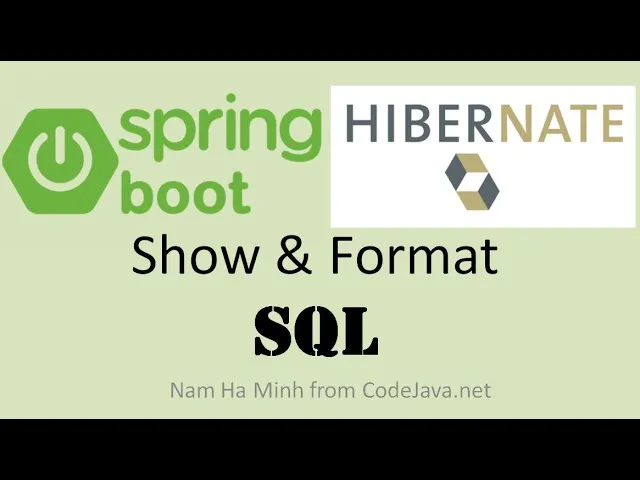 Configure Spring Boot and Format SQL for Hibernate