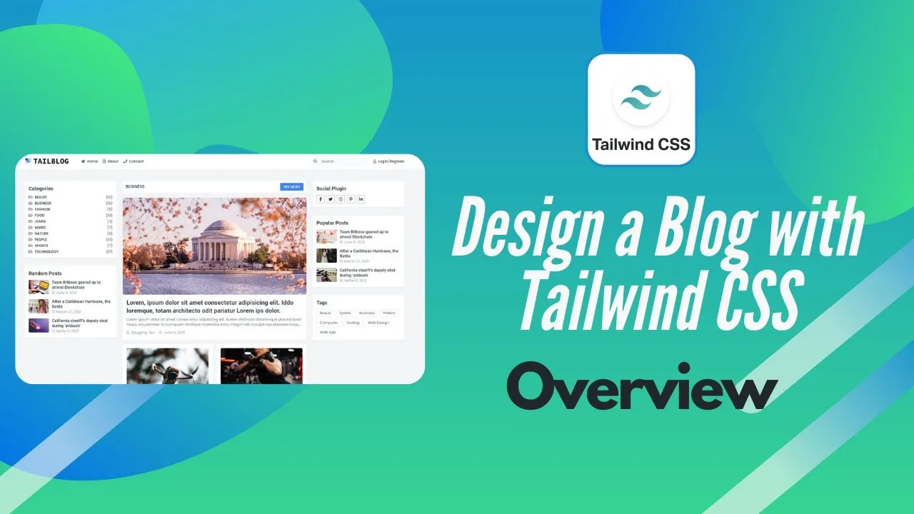 Practice Tailwind CSS in Bangla with Blog Design: Overview