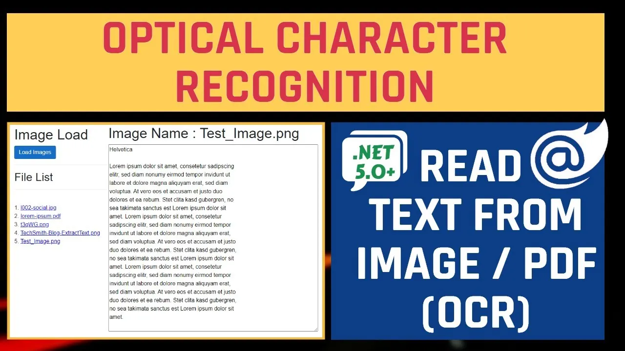 How to Read Image Text in Blazor