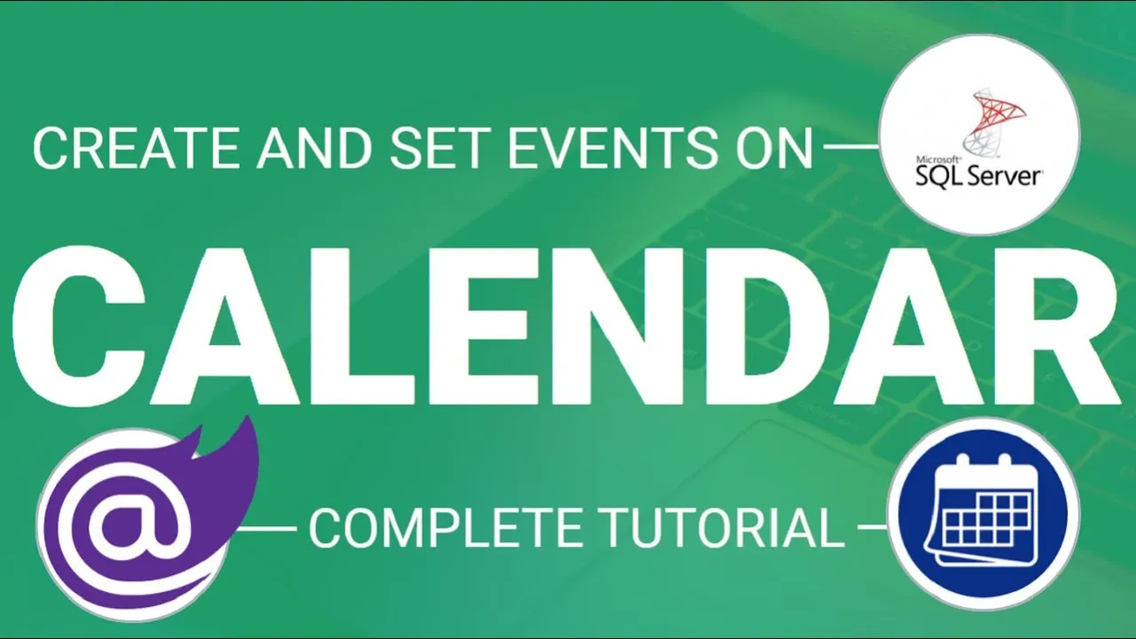  How to Create Calendar and Set Event into Database in Blazor
