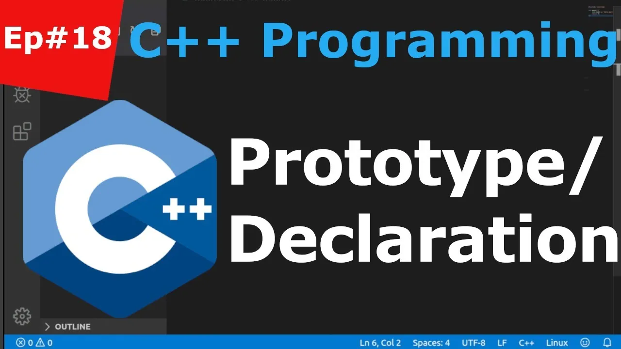C++ Tutorial: Functions Prototypes / Declarations