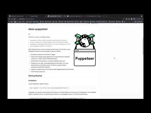 Web Scraping in Deno using Puppeteer/Cheerio