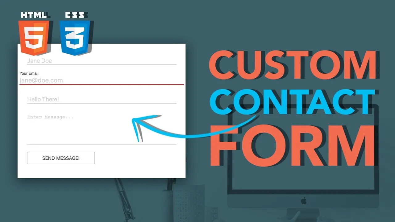 How To Design Contact Form HTML & CSS