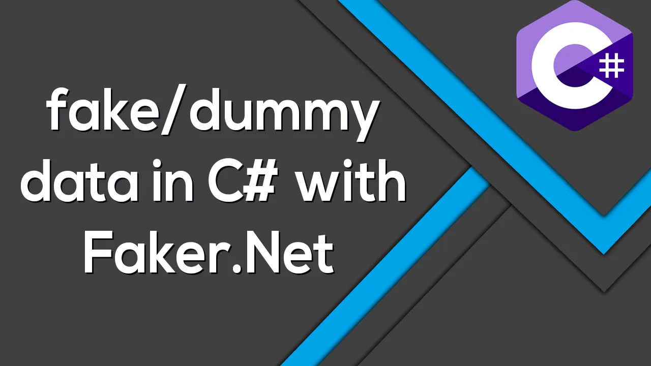 How to fake/dummy data in C# with Faker.Net 