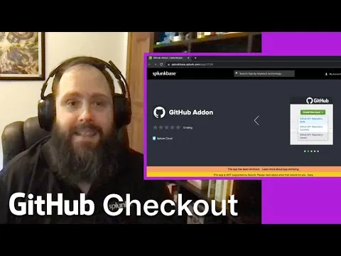 GitHub Audit Log Monitoring Add-On for Splunk