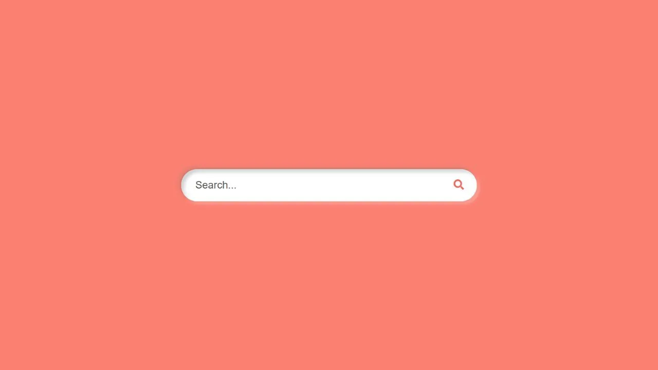 How To Make an Animated Search Box Using HTML And CSS | Website Search Bar